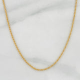 Cadena Lazo 1.1g / 60cm / 1.15mm Oro Amarillo 18K
