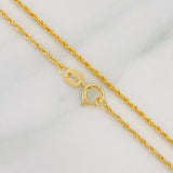 Cadena Lazo 1.1g / 60cm / 1.15mm Oro Amarillo 18K
