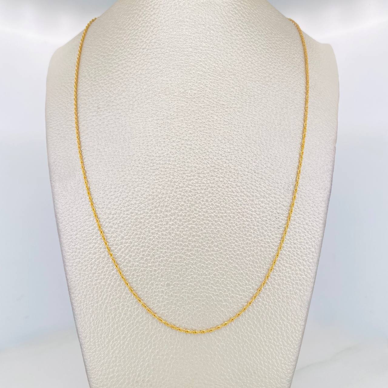 Cadena Lazo 1.1g / 60cm / 1.15mm Oro Amarillo 18K