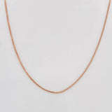 Cadena Veneciana 1.05g / 50cm / 1.35mm Oro Rosa 18K
