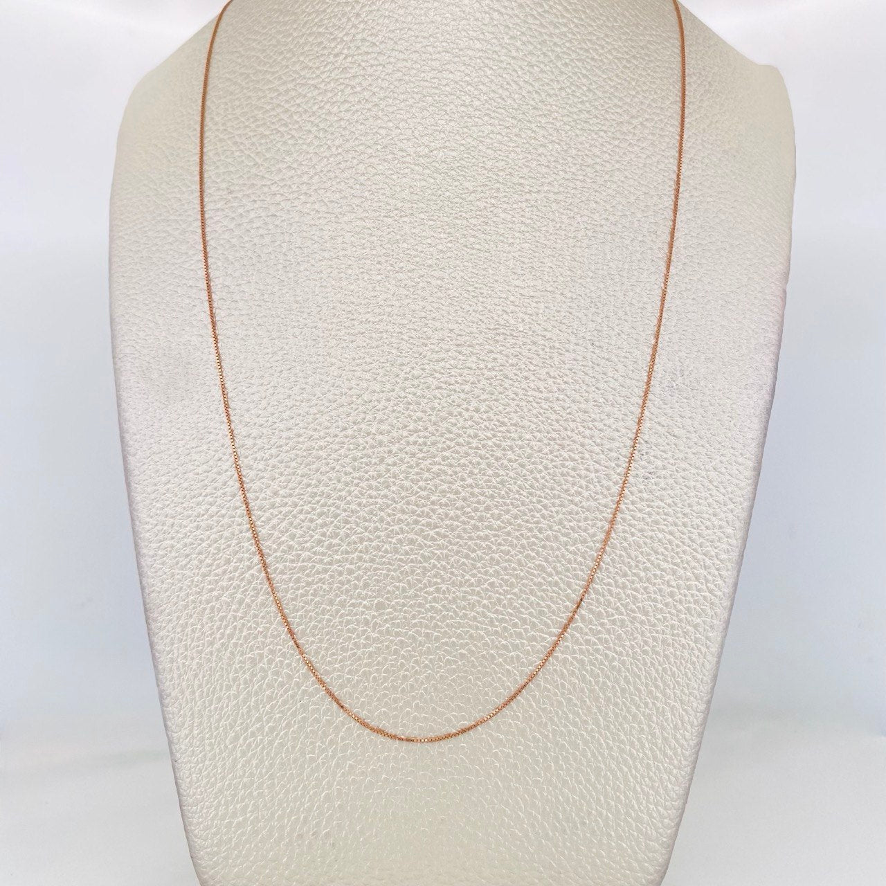 Cadena Veneciana 1.05g / 50cm / 1.35mm Oro Rosa 18K