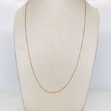 Cadena Veneciana 1.05g / 50cm / 1.35mm Oro Rosa 18K