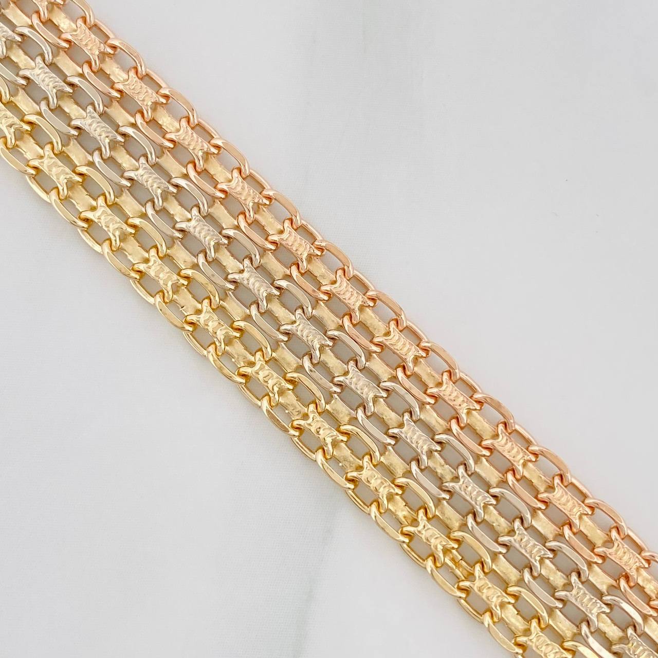 Pulso Chino 20.05g / 21.5cm / 10.9mm Tres Oros 18K
