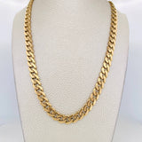 Cadena Cubana 32.6g / 60cm / 7.8mm Oro Amarillo 18K