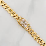 Cadena Cubana 32.6g / 60cm / 7.8mm Oro Amarillo 18K