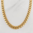 Cadena Cubana 32.6g / 60cm / 7.8mm Oro Amarillo 18K