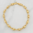 Pulso Rustico Burbuja 4.6g / 19cm / 4.6mm Oro Amarillo 18K
