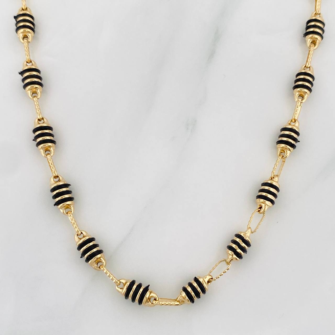 Cadena Rustica Barril 13.7g / 65cm / 4.2mm Oro Amarillo 18K