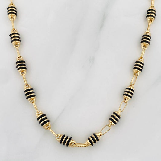 Cadena Rustica Barril 13.7g / 65cm / 4.2mm Oro Amarillo 18K