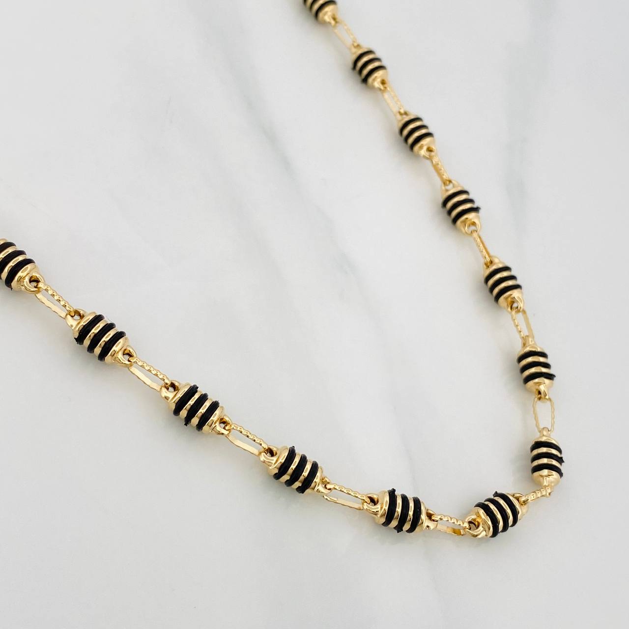 Cadena Rustica Barril 13.7g / 65cm / 4.2mm Oro Amarillo 18K
