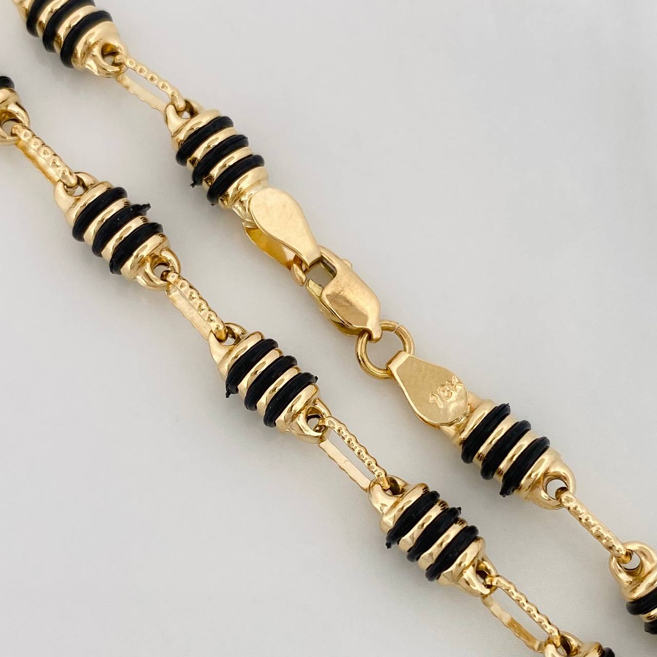 Cadena Rustica Barril 13.7g / 65cm / 4.2mm Oro Amarillo 18K
