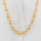 Cadena Rustica Burbuja 14.85g / 60cm / 4.6mm Oro Amarillo 18K
