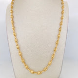 Cadena Rustica Burbuja 14.85g / 60cm / 4.6mm Oro Amarillo 18K