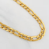 Cadena Figaro 38.3g / 70cm / 8.14mm Oro Amarillo 18K