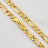 Cadena Figaro 10.35g / 60cm / 4.92mm Oro Amarillo 18K