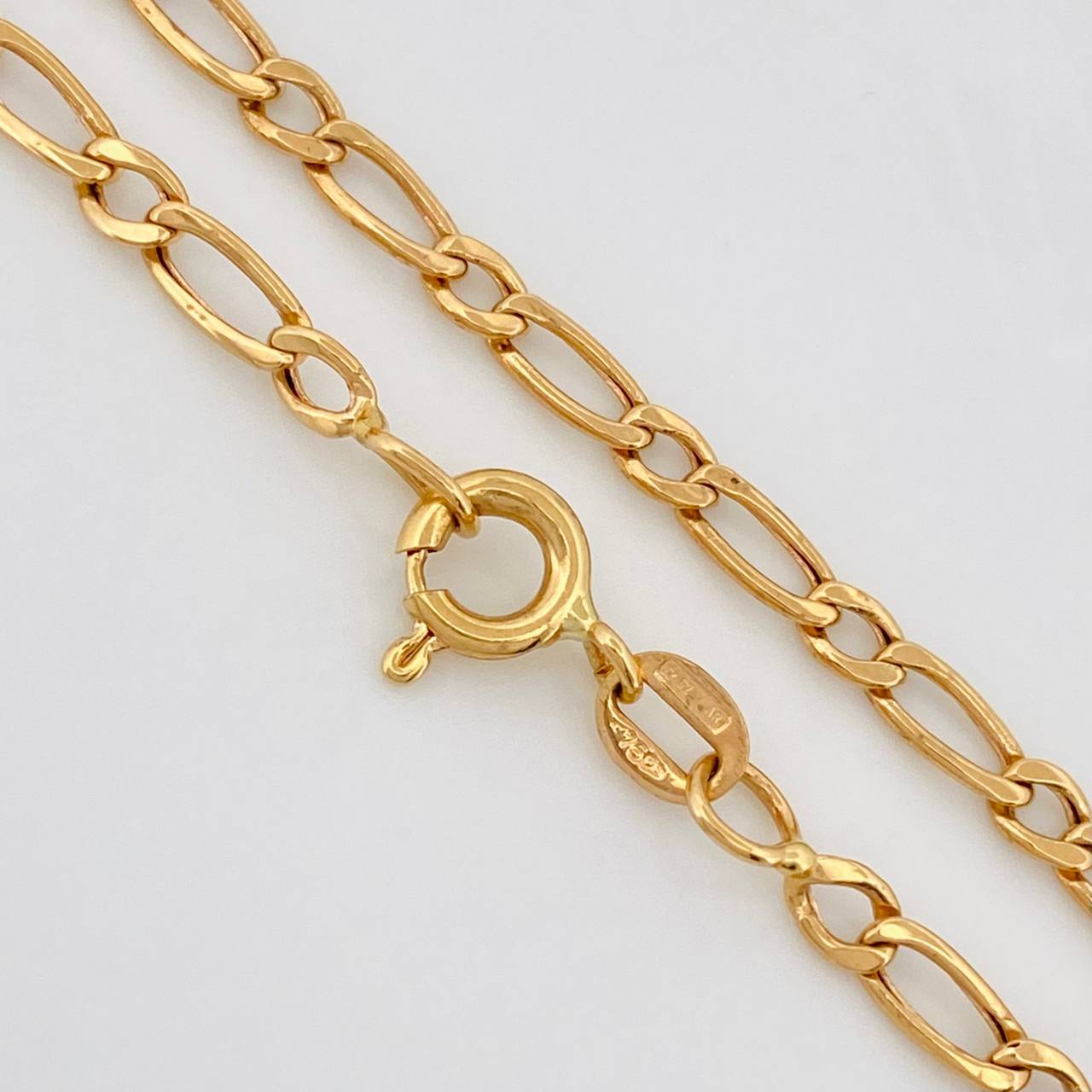 Cadena Figaro 5.95g / 65cm / 3.18mm Oro Amarillo 18K