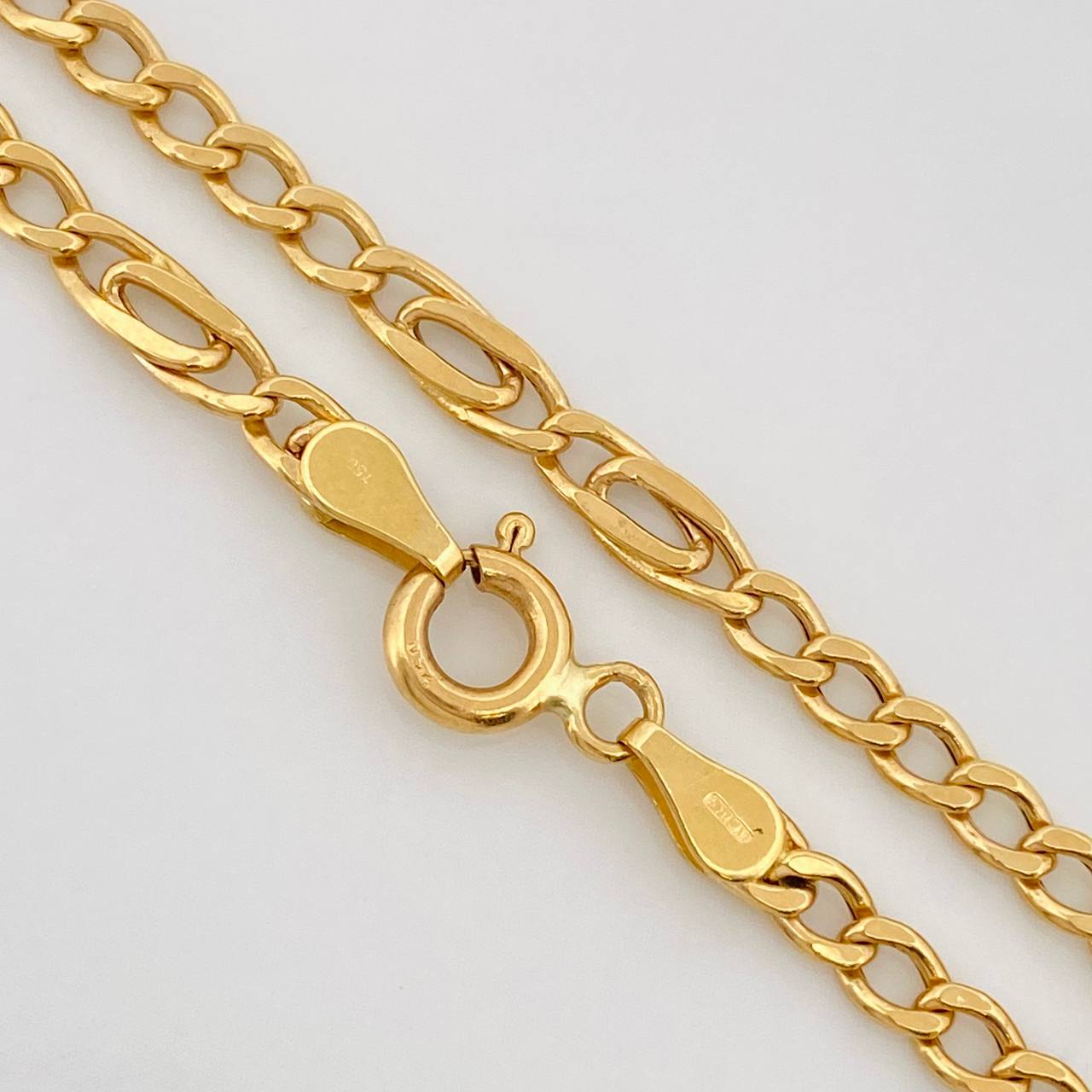 Cadena Figaro 7.4g / 60cm / 3.29mm Oro Amarillo 18K