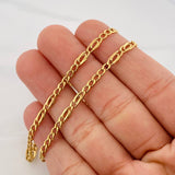 Cadena Figaro 7.4g / 60cm / 3.29mm Oro Amarillo 18K