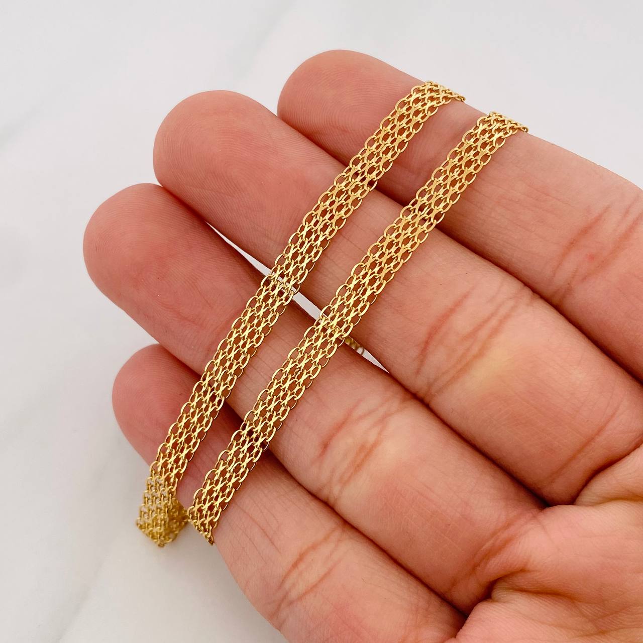 Cadena China 8.5g / 60cm / 4.31mm Oro Amarillo 18K
