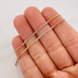 Cadena Sedusa 1.7g / 45cm / 1.58mm Tres Oros 18K