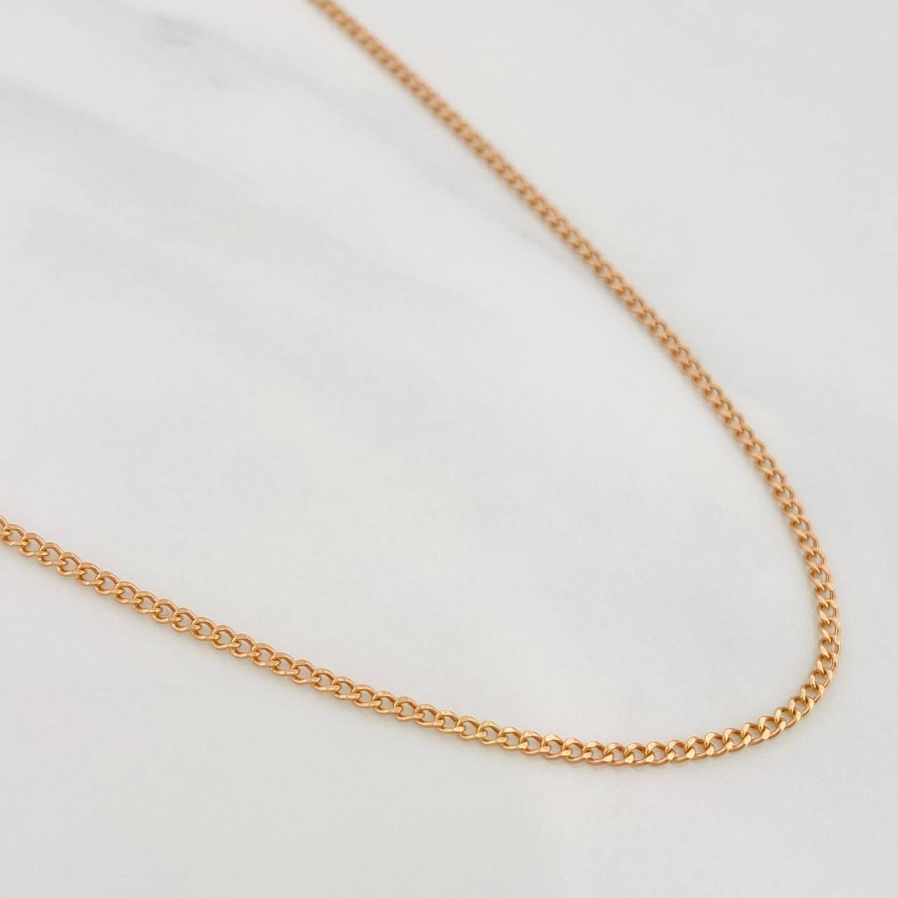 Cadena Aro Seguido 1.45g / 60cm / 1.17mm Oro Rosa 18K