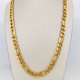 Cadena Figaro 38.3g / 70cm / 8.14mm Oro Amarillo 18K