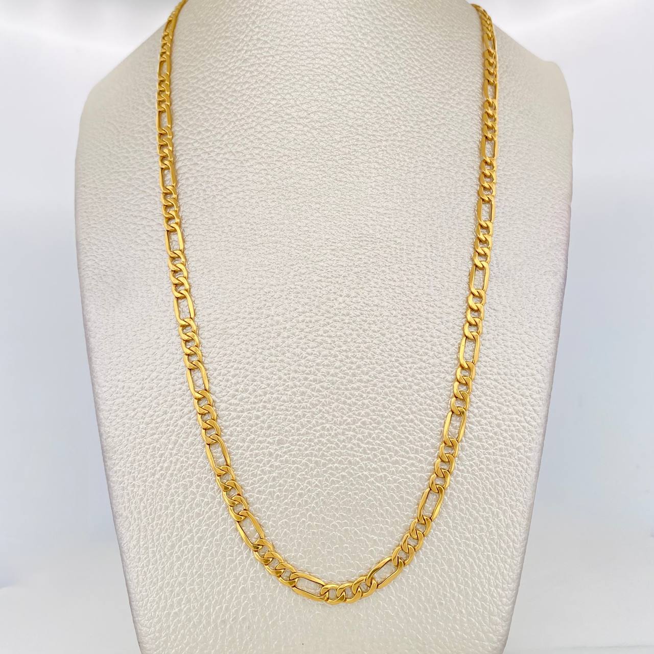 Cadena Figaro 9.05g / 60cm / 3.37mm Oro Amarillo 18K