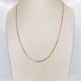 Cadena Sedusa 1.7g / 45cm / 1.58mm Tres Oros 18K