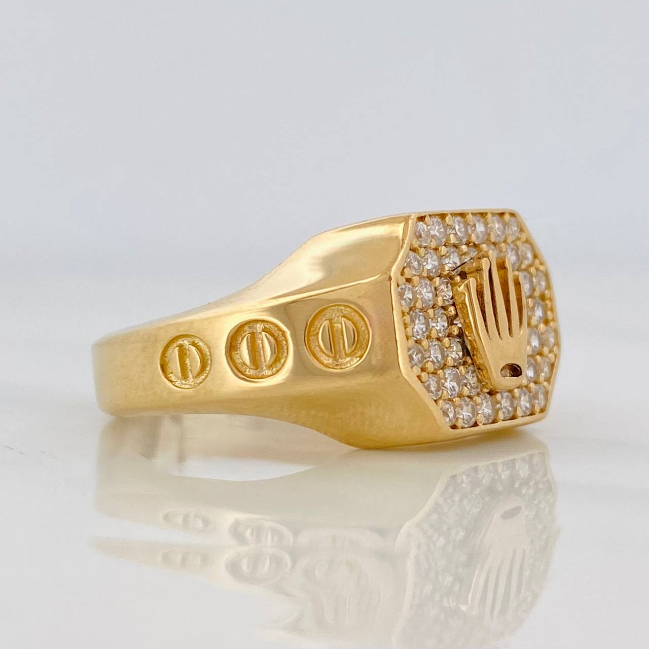 Anillo Corona 5.75g / T10 Oro Amarillo 18K