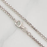 Cadena Veneciana 20.65g / 70cm / 2.2mm Oro Blanco 18K