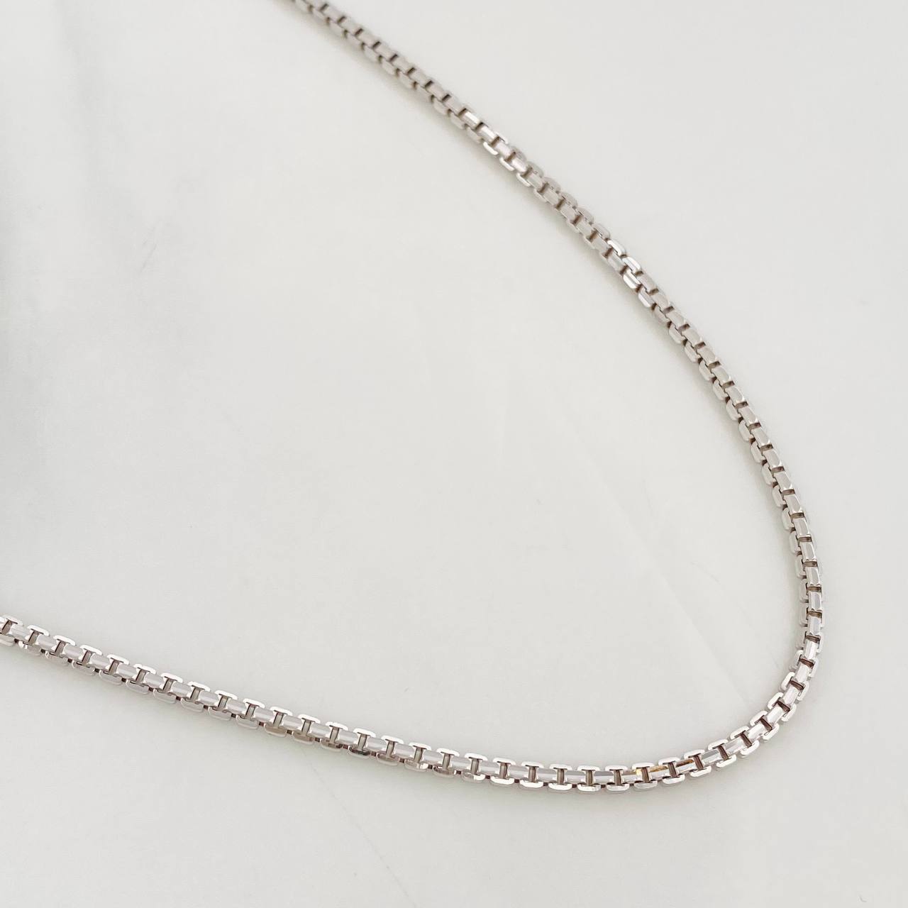 Cadena Veneciana 20.65g / 70cm / 2.2mm Oro Blanco 18K