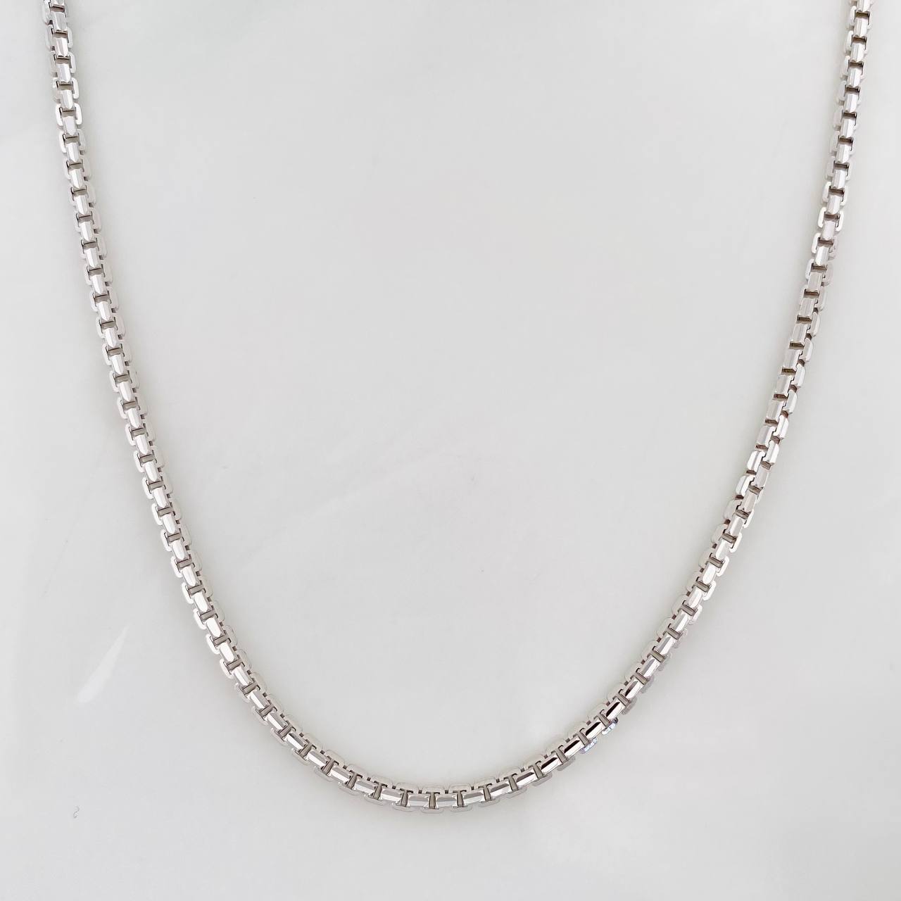 Cadena Veneciana 20.65g / 70cm / 2.2mm Oro Blanco 18K