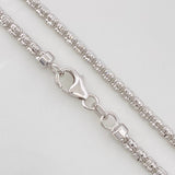 Cadena Ice 12.4g / 60cm / 2.52mm Oro Blanco 18K