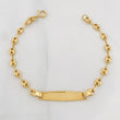 Pulso GC Placa Rectangular Ovalada Trenzada 1.85g / 15cm / 1.8mm Oro Amarillo 18K