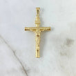 Dije Cristo Cruz 3.1gr / 5.7cm / Baston Atornillado Oro Amarillo 18K *