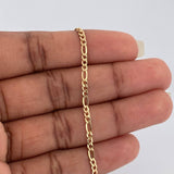 Pulso Figaro 1.45gr / 19.2cm / 2.36mm Oro Amarillo +1 18K %