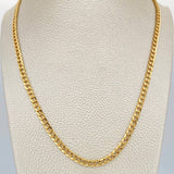 Cadena Cubana 7.35gr / 61.2cm / 4.03mm Oro Amarillo +1 18K %