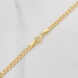 Cadena Cubana 4g / 60cm / 3.1mm Oro Amarillo 18K