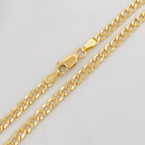 Cadena Cubana 7.35g / 60cm / 3.4mm Oro Amarillo 18K