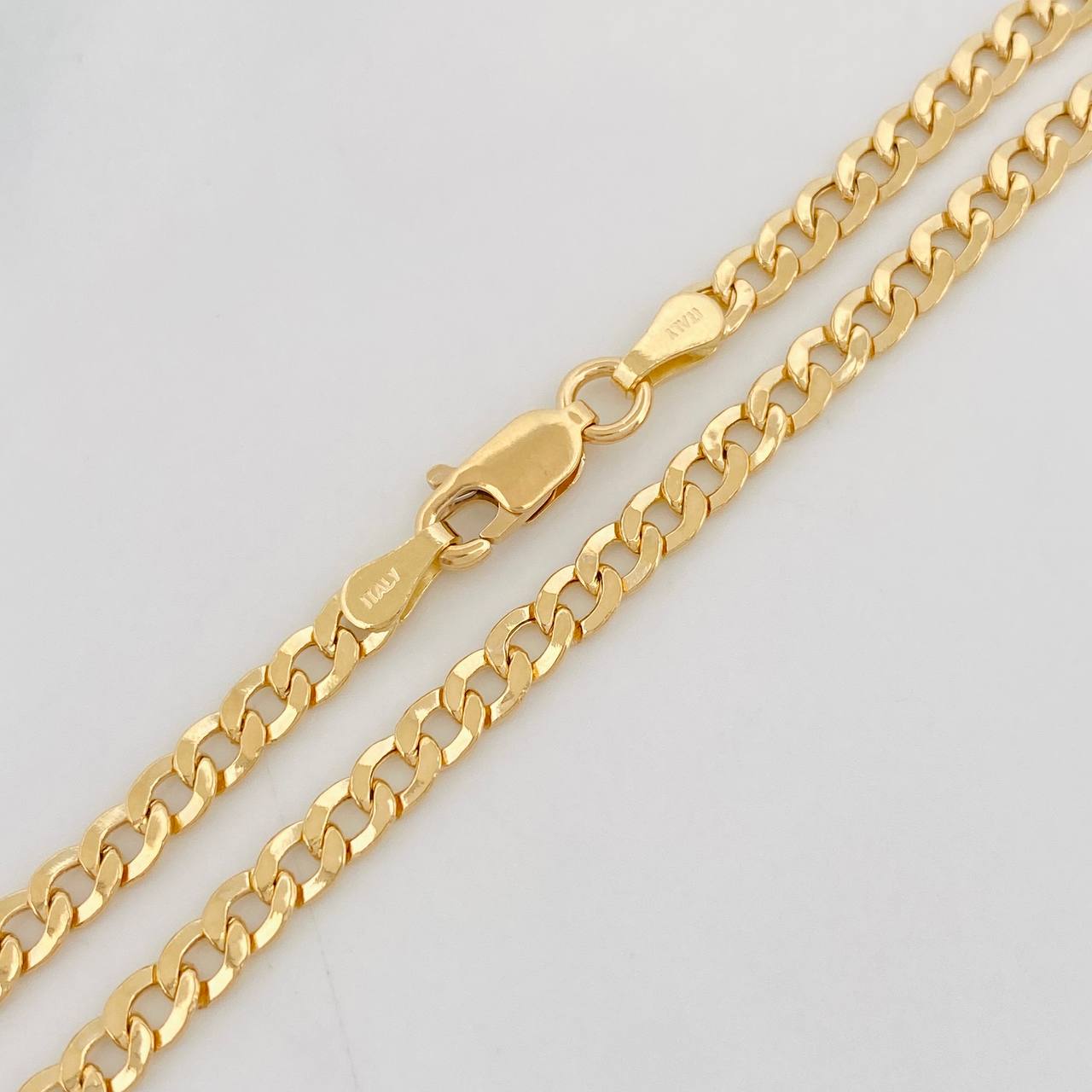 Cadena Cubana 7.4g / 60cm / 3.4mm Oro Amarillo 18K