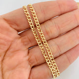 Cadena Cubana 7.35g / 60cm / 3.4mm Oro Amarillo 18K