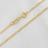 Cadena Figaro 2g / 50cm / 1.9mm Oro Amarillo 18K