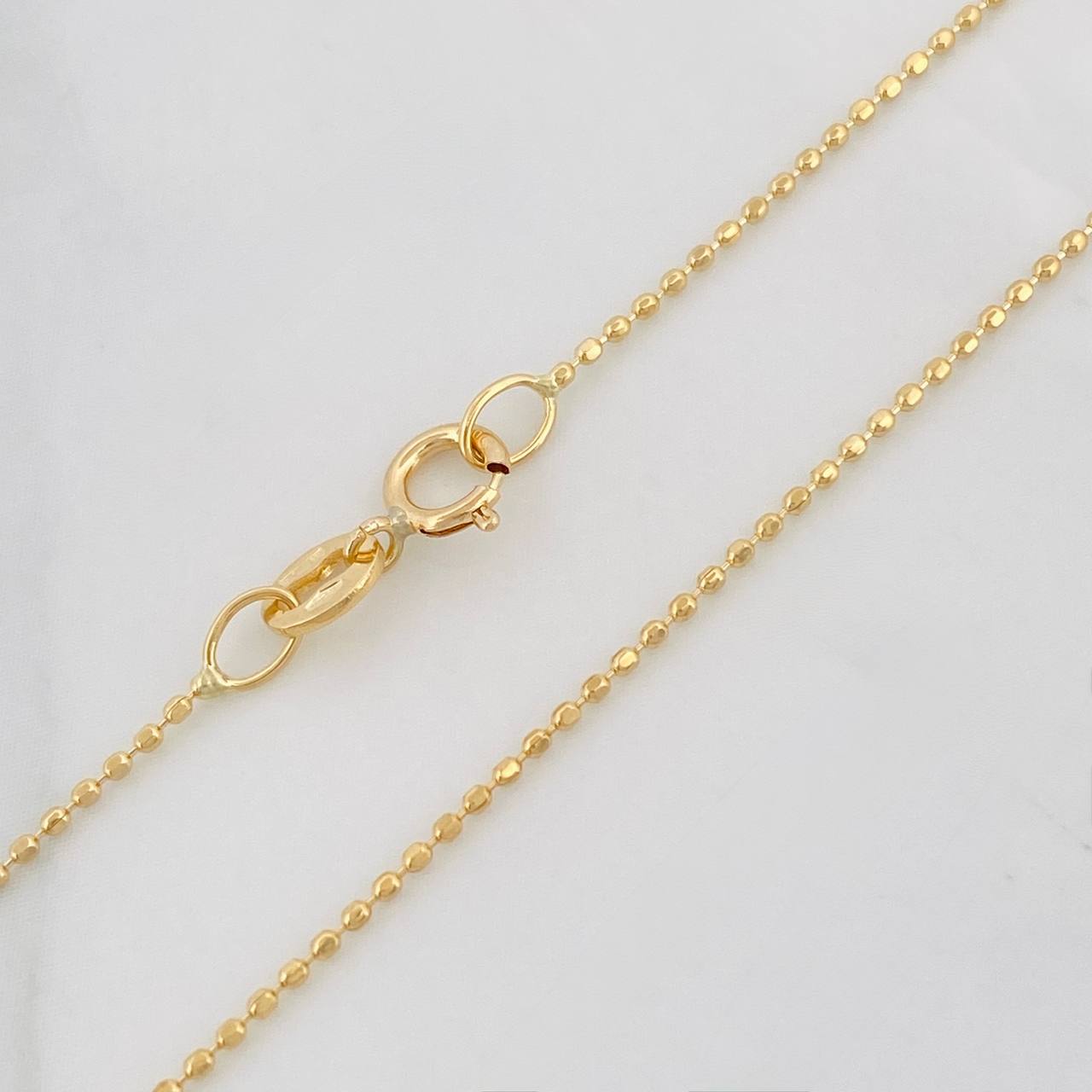 Cadena Militar 2g / 45cm / 0.95mm Oro Amarillo 18K
