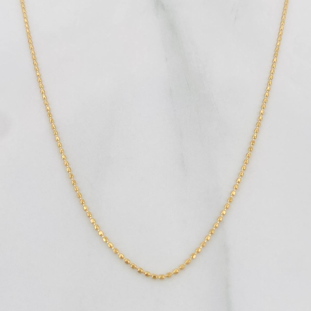 Cadena Militar 2g / 45cm / 0.95mm Oro Amarillo 18K