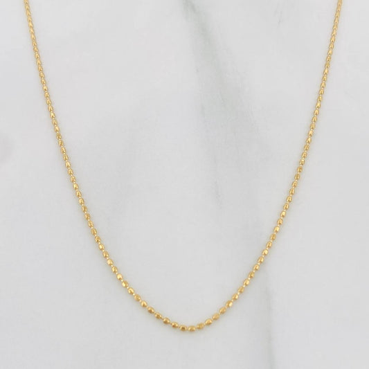 Cadena Militar 2g / 45cm / 0.95mm Oro Amarillo 18K