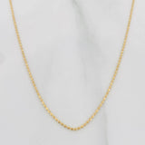 Cadena Militar 1.4g / 45cm / 0.8mm Oro Amarillo 18K