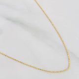 Cadena Militar 1.4g / 45cm / 0.8mm Oro Amarillo 18K