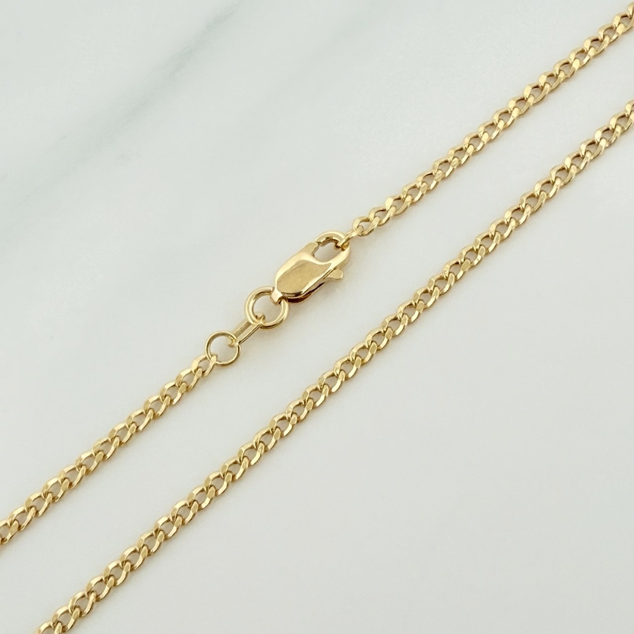 Cadena Cubana 2.3 g / 50 cm / 1.4 mm Oro Amarillo 18K