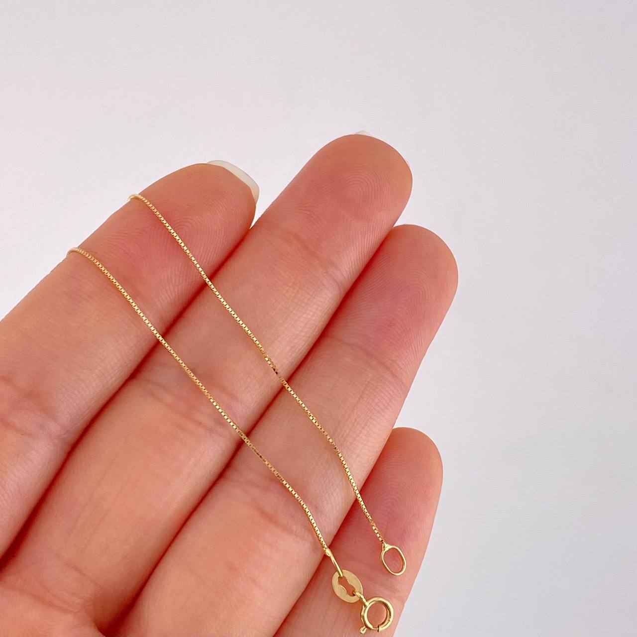 Cadena Veneciana 1.15g / 50cm / 0.7mm Oro Amarillo 18K