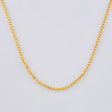 Cadena Veneciana 3.3g / 45cm / 0.9mm Oro Amarillo 18K